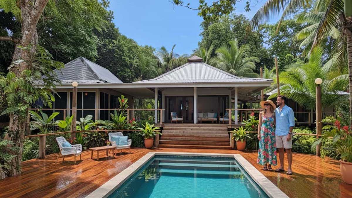 Three-bedroom Beach Villa with its private pool at Savasi Island Resort