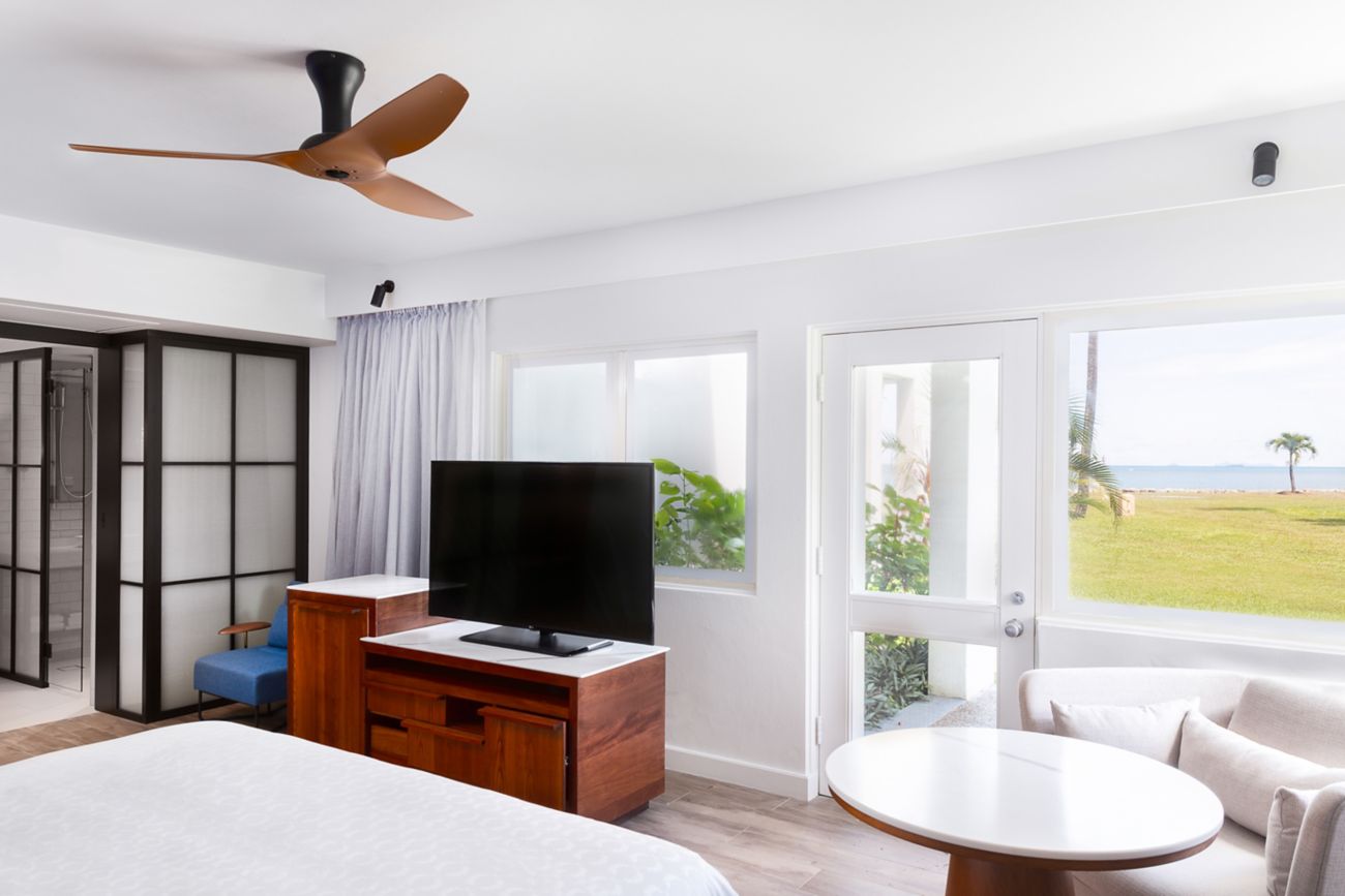 Ocean View King room at Sheraton Fiji Golf & Beach Resort