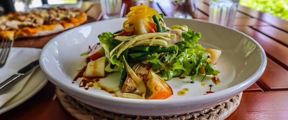 Freshly prepared meal at Waya Island Resort